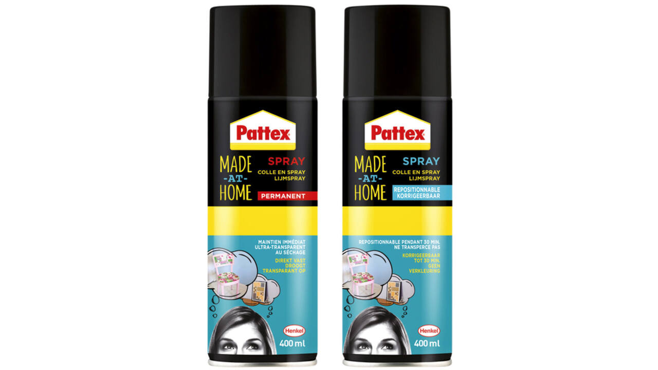 Lijm Pattex hobby spuitbus permanent 400ml