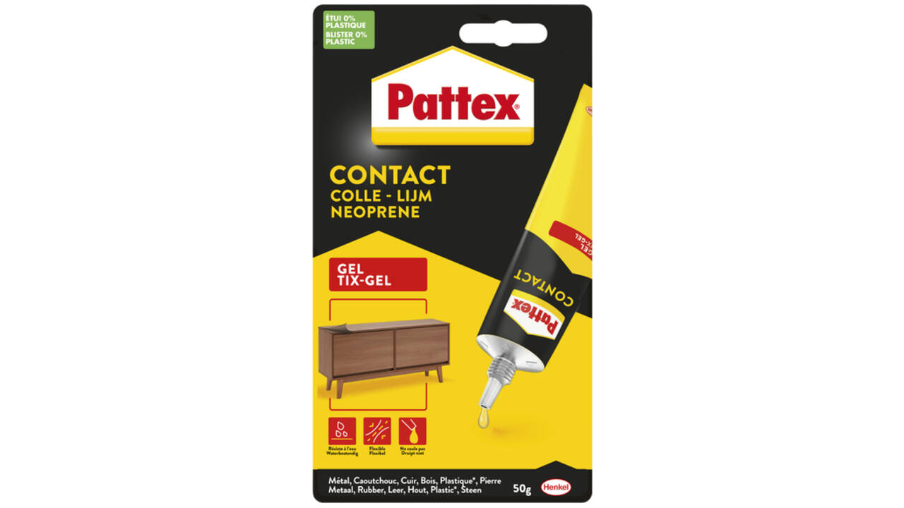 Alleslijm Pattex Tixgel Tube 50gram op blister