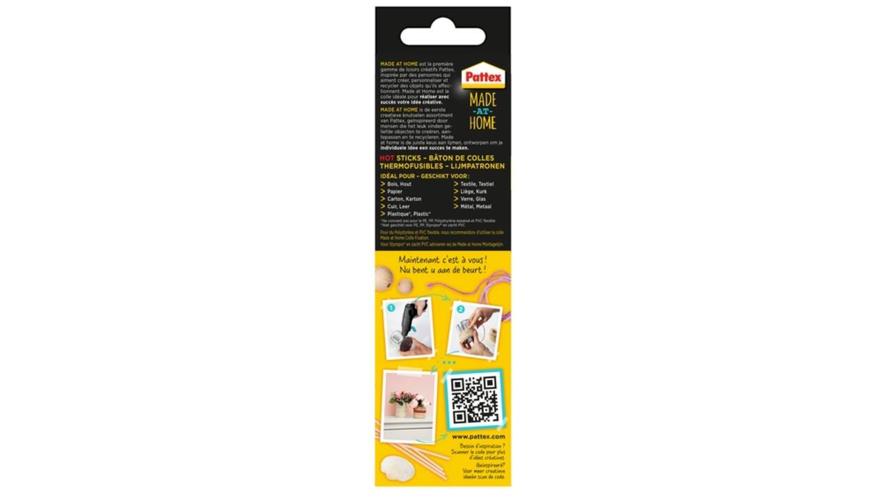 Lijmpatroon tbv lijmpistool Pattex hobby 10 stuks