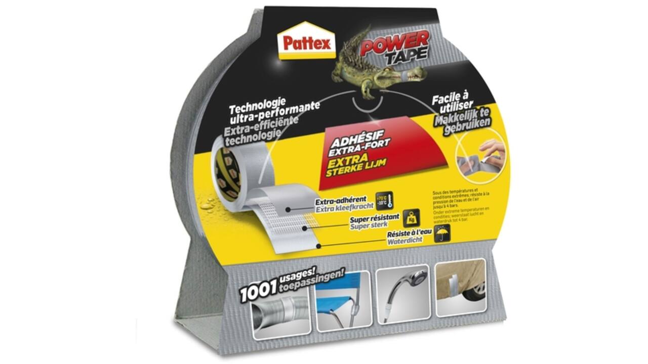 Plakband Pattex Power Tape 50mmx25m grijs
