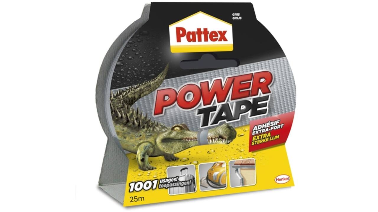 Plakband Pattex Power Tape 50mmx25m grijs