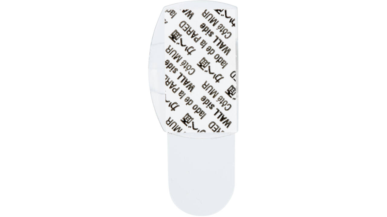 Kabelklem Command rond incl bevestigingsstrips transparant 4 stuks