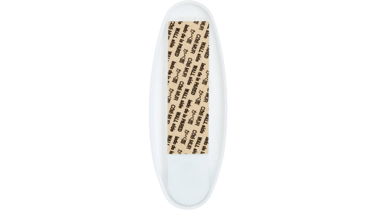 Haak Command kunststof ovaal wit incl bevestigingsstrip
