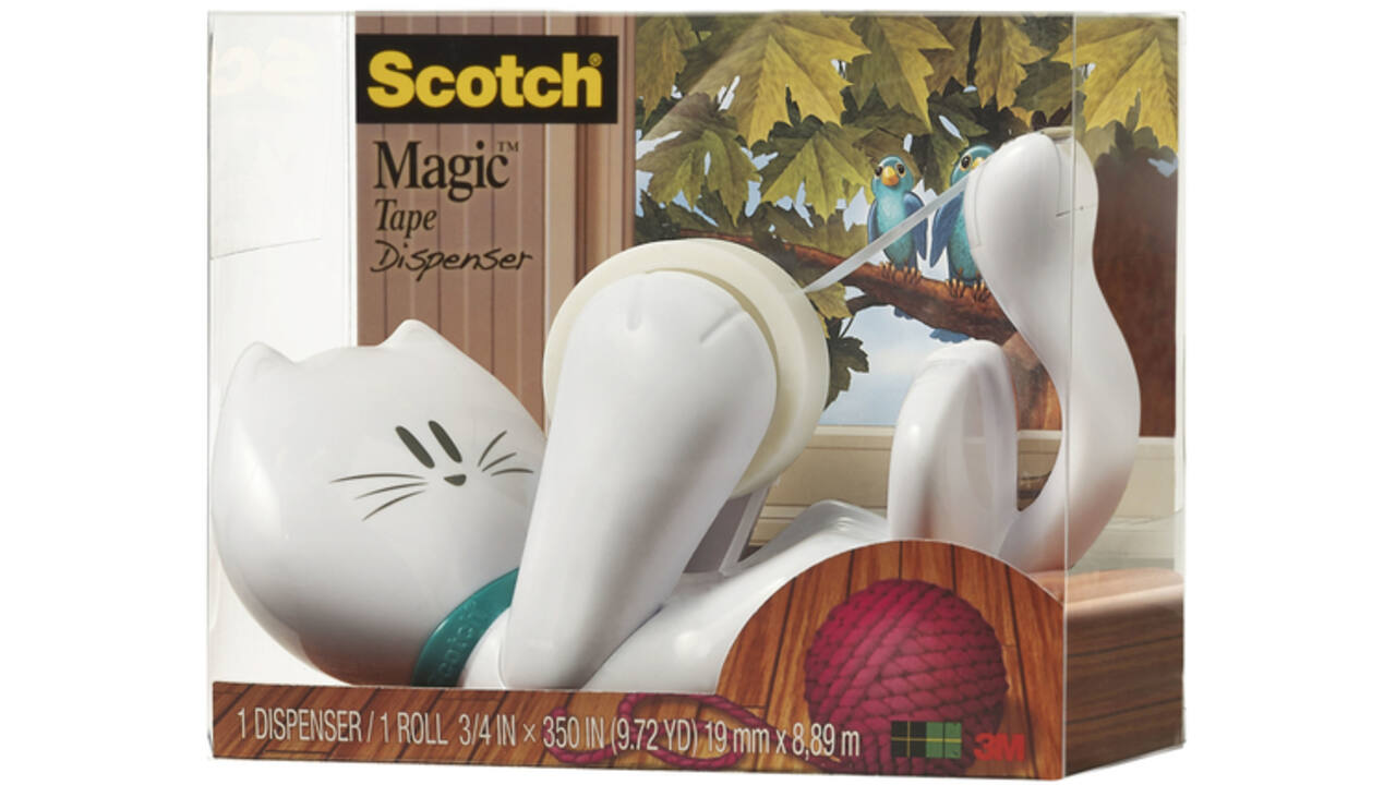 Plakbandhouder Scotch C39 kat + 1rol magic tape 19mmx7.5m