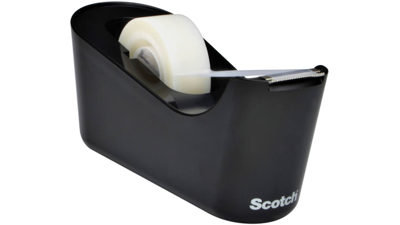 Plakbandhouder Scotch C18 zwart + 1 rol magic tape 19mmx33m