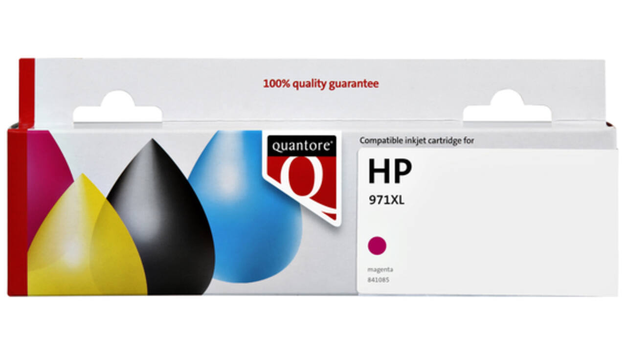Inktcartridge Quantore alternatief tbv HP CN627AE 971XL rood