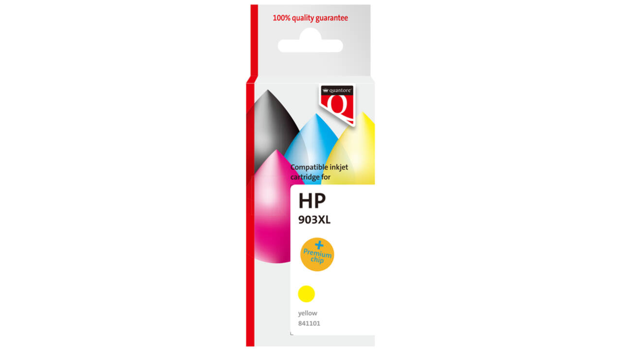 Inktcartridge Quantore alternatief tbv HP T6M11AE 903XL geel HC