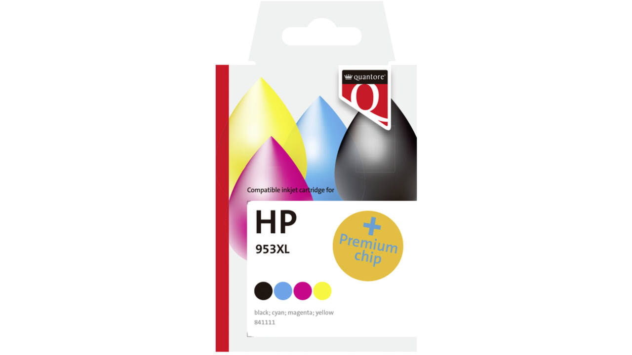 Inktcartridge Quantore alternatief tbv HP 3HZ52AE 953XL zwart 3 kleuren HC