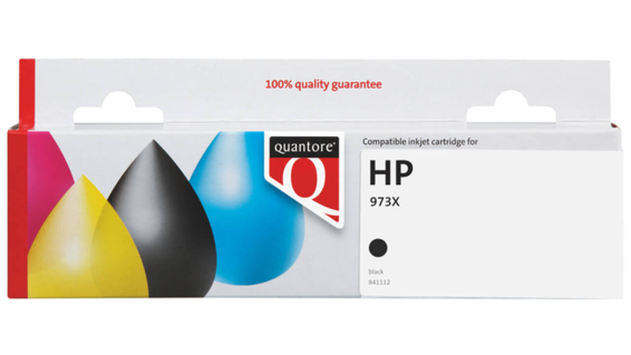 Inktcartridge Quantore alternatief tbv HP L0S07AE 973X zwart