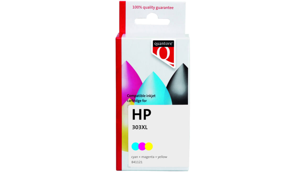 Inktcartridge Quantore alternatief tbv HP T6N03AE 303XL kleur HC