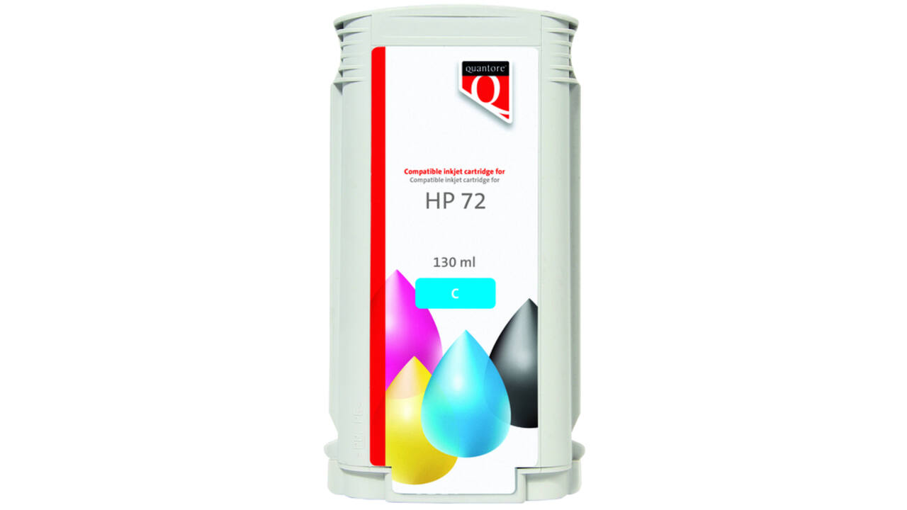 Inktcartridge Quantore alternatief tbv HP 72 C9371A blauw