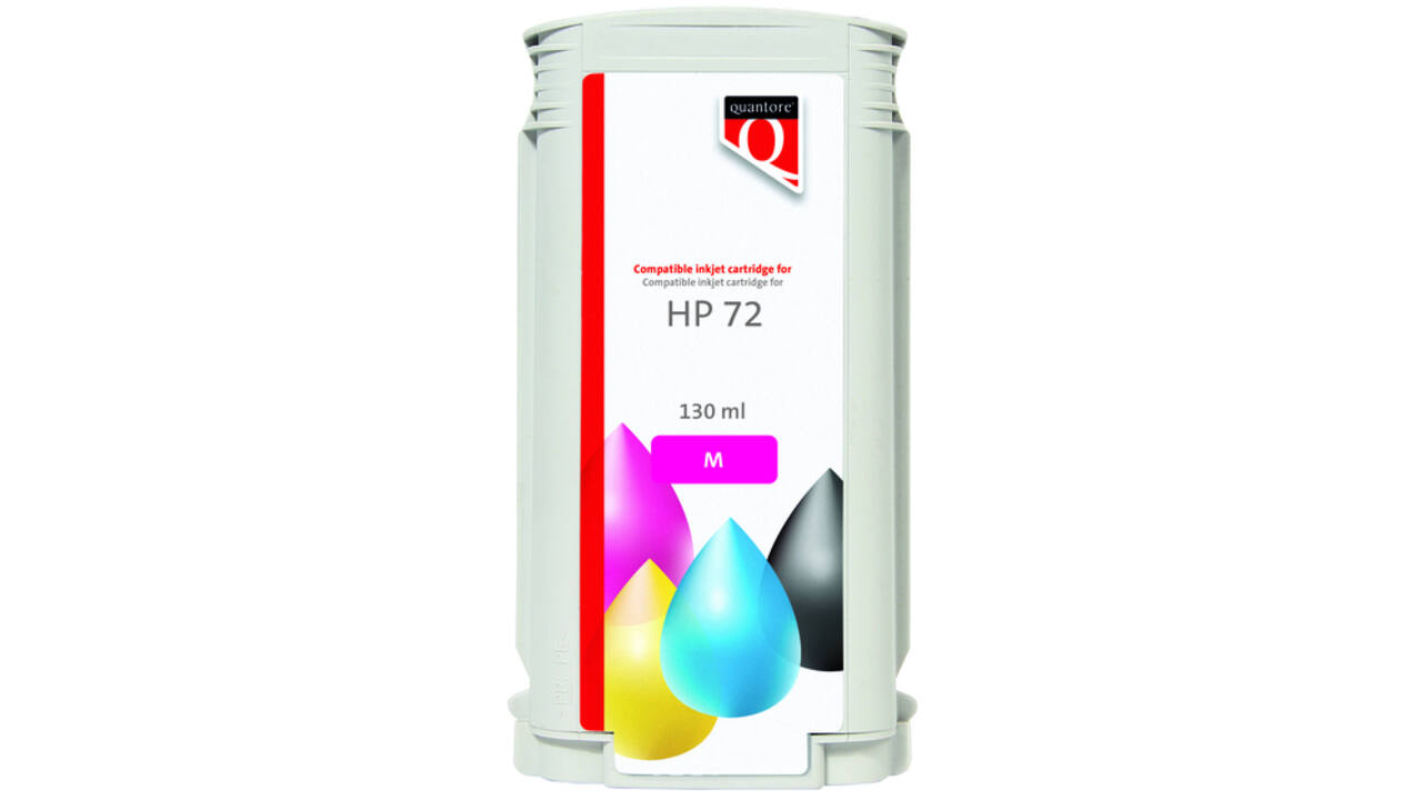 Inktcartridge Quantore alternatief tbv HP 72 C9372A rood