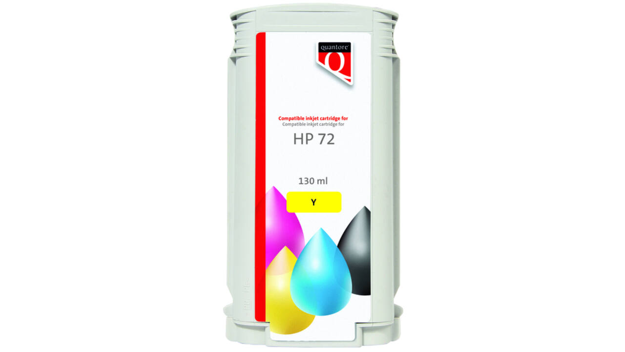 Inktcartridge Quantore alternatief tbv HP 72 C9373A geel