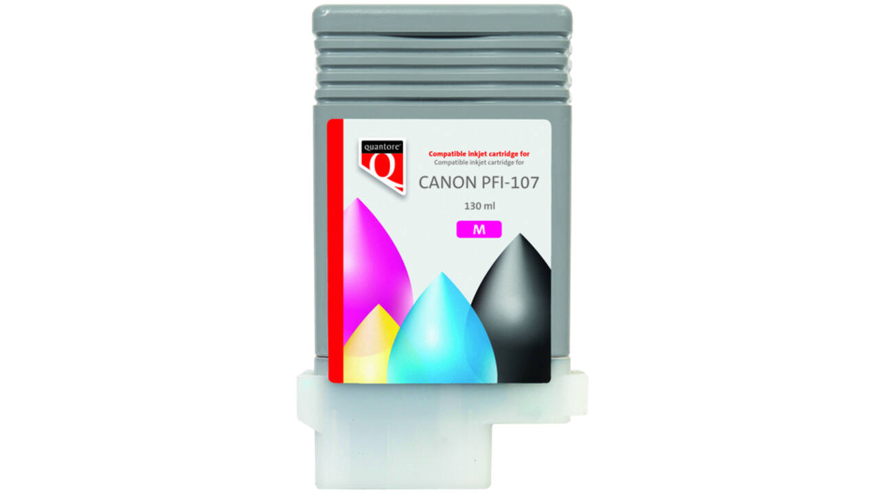 Inktcartridge Quantore alternatief tbv Canon PFI-107 rood