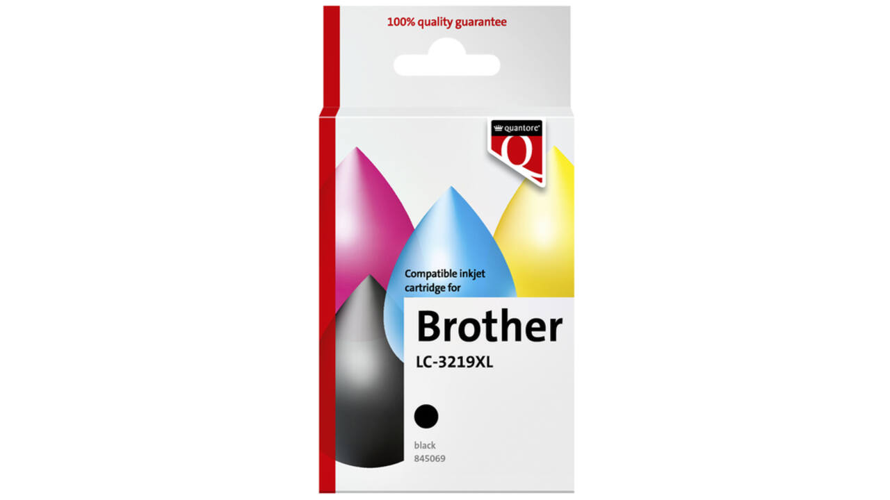 Inktcartridge Quantore alternatief tbv Brother LC-3219XL zwart
