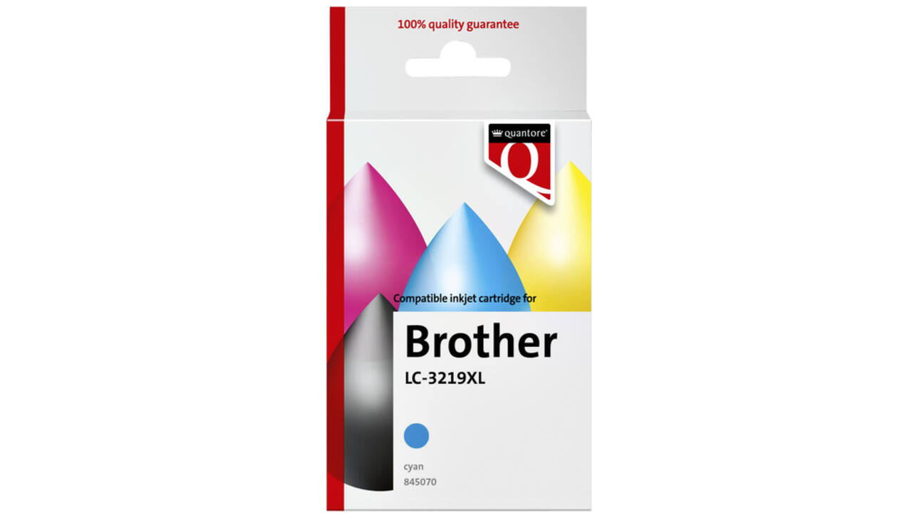 Inktcartridge Quantore alternatief tbv Brother LC-3219XL blauw