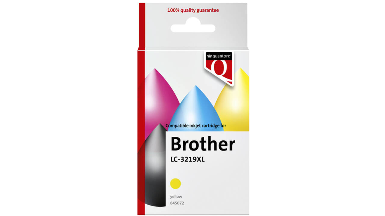 Inktcartridge Quantore alternatief tbv Brother LC-3219XL geel