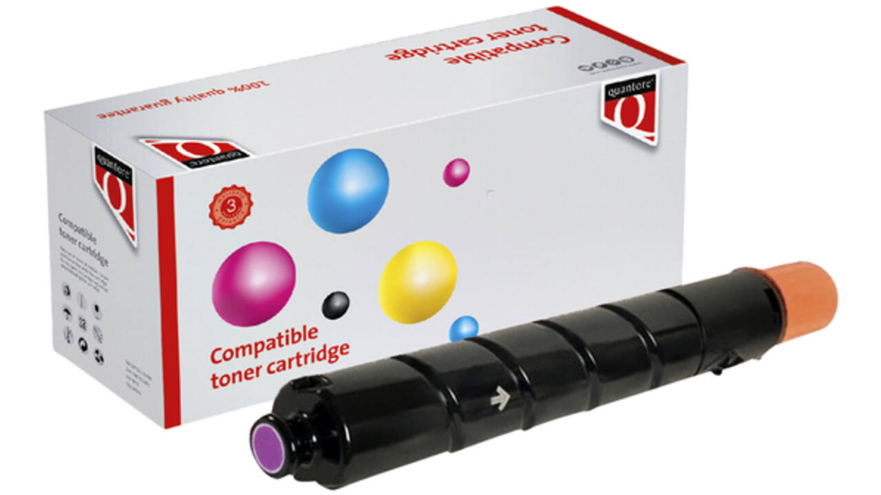 Tonercartridge Quantore alternatief tbv Canon C-EXV 34 rood
