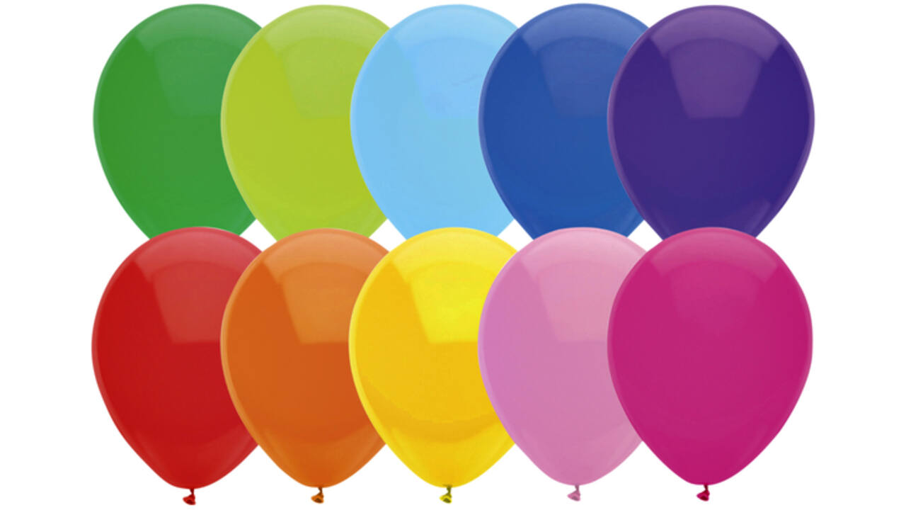 Ballon Haza uni 30cm 10 stuks assorti