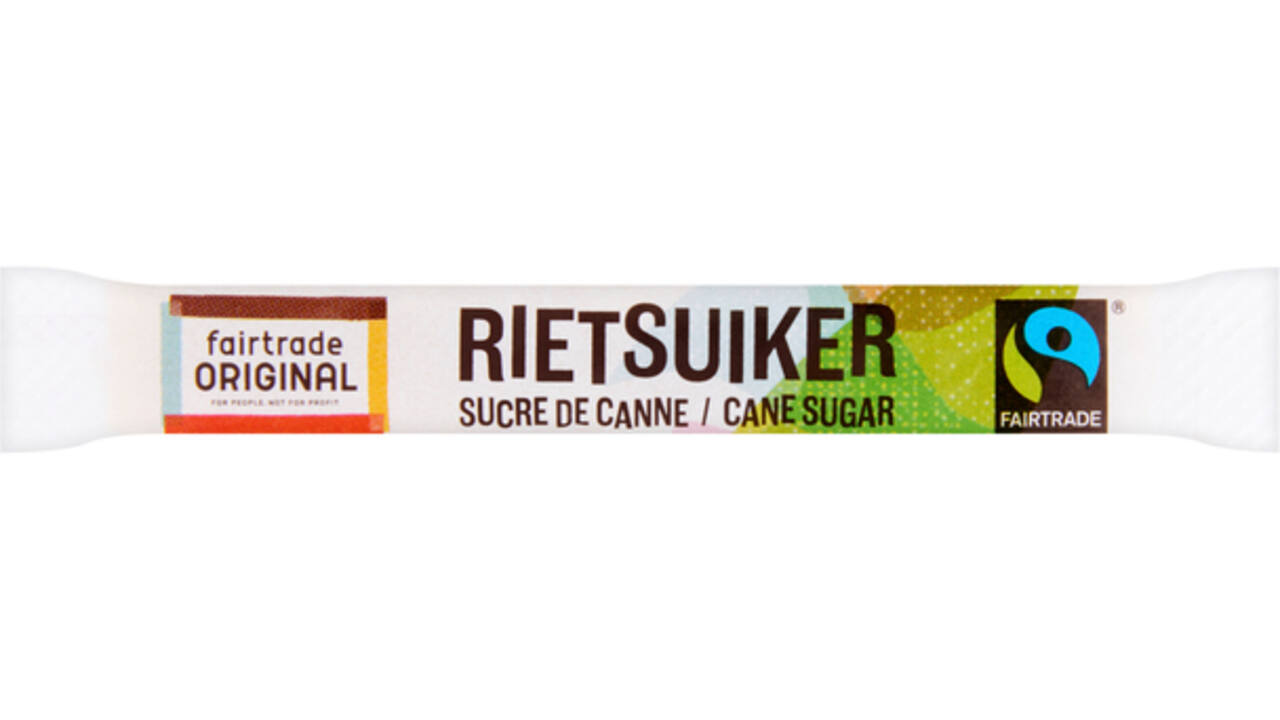 Rietsuikersticks Fairtrade Original 600 stuks
