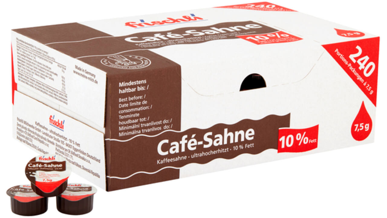 Koffieroom Frischli halfvolle melk 7,5 gram 240 cups