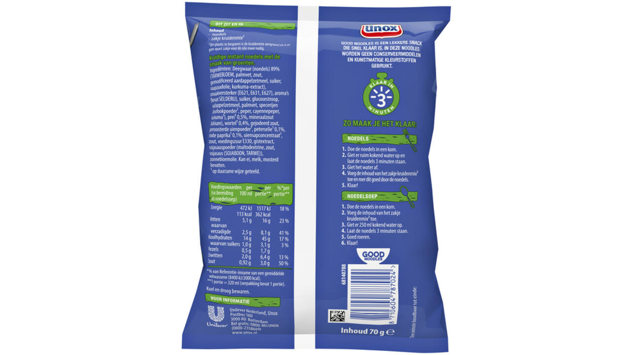 Good Noodles Unox groenten