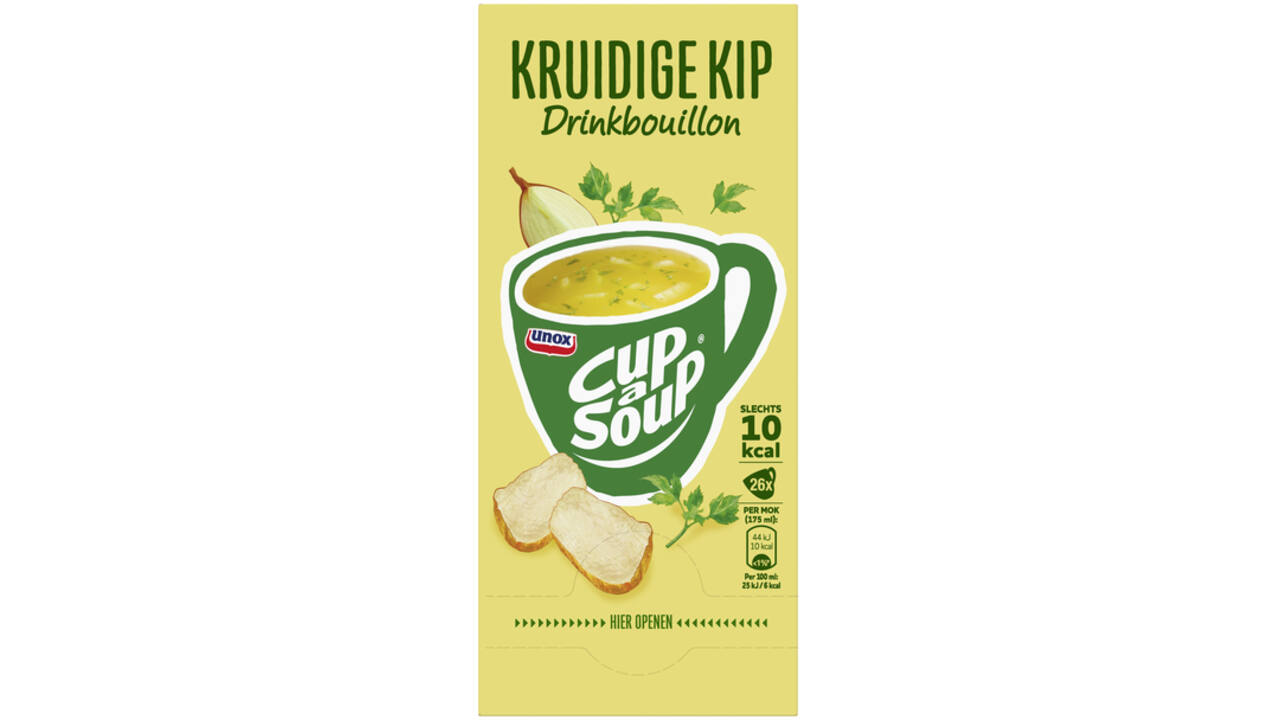 Cup-a-Soup Unox heldere bouillon kruidige kip 175ml