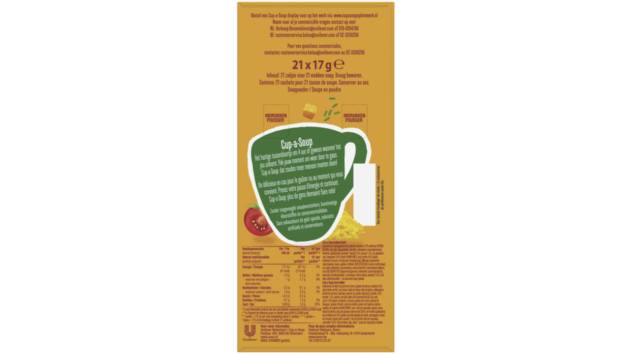 Cup-a-Soup Unox Indiase kerrie 175ml