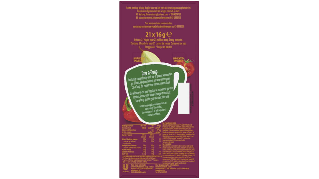 Cup-a-Soup Unox Hongaarse goulash 175ml
