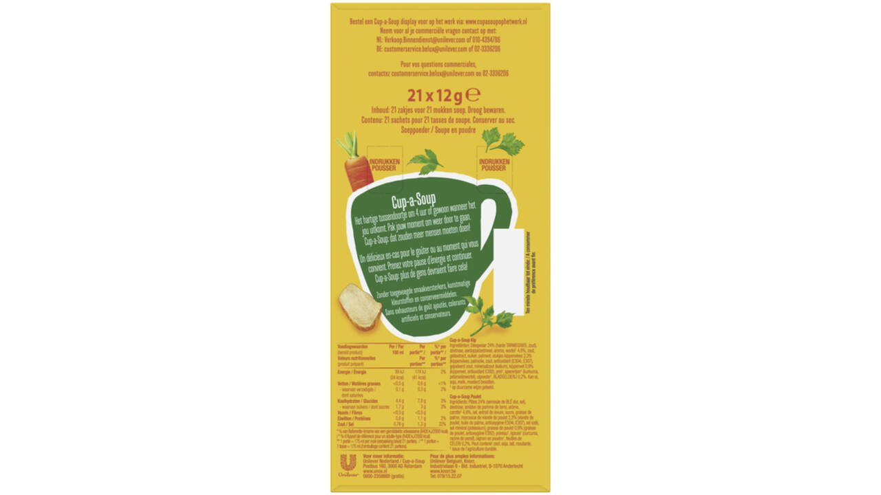 Cup-a-Soup Unox kip 175ml