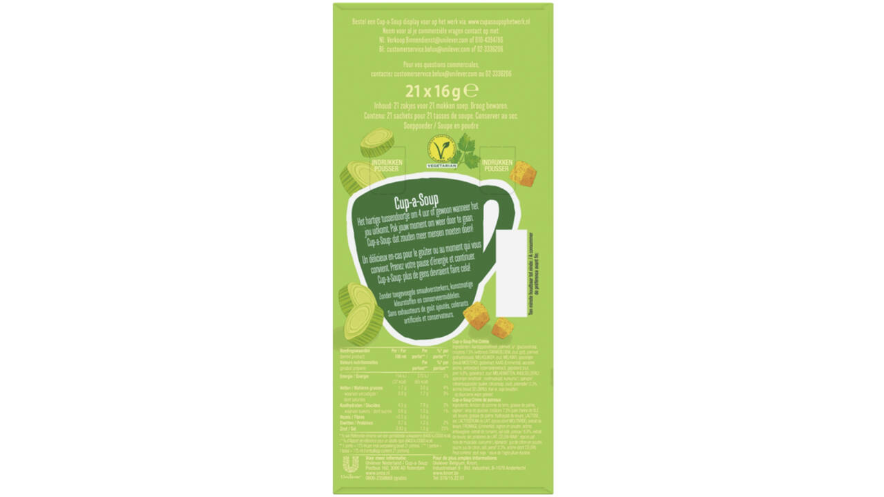 Cup-a-Soup Unox prei-crème 175ml