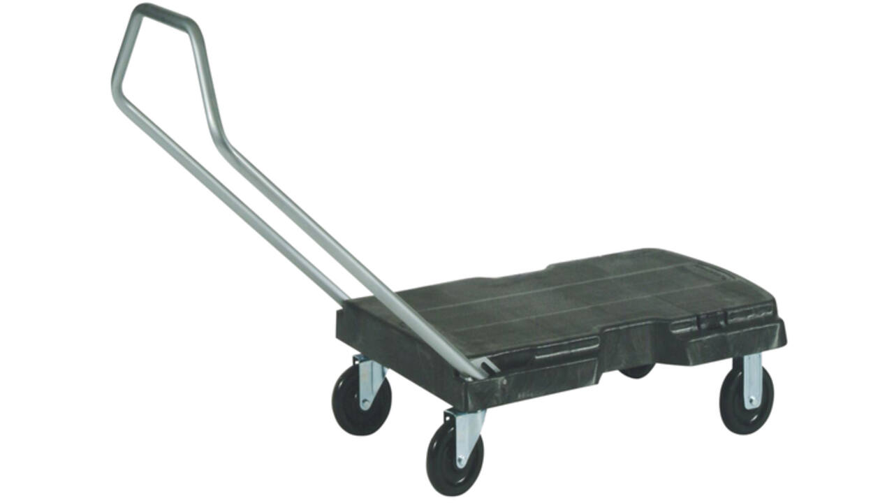 Transportkar Rubbermaid Triple Trolley inklapbaar 225kg zwart