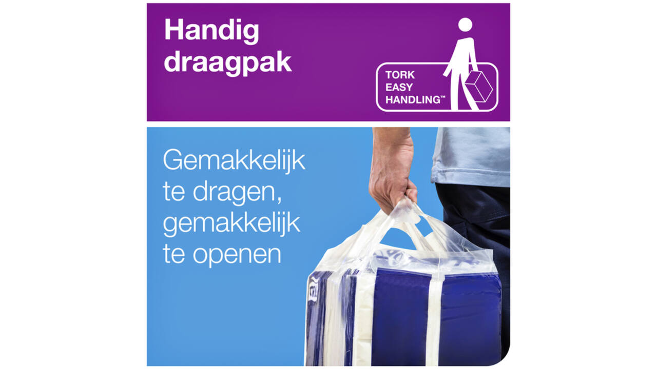 Handdoek Tork H2 multifold Premium kwaliteit 2 laags wit 100288