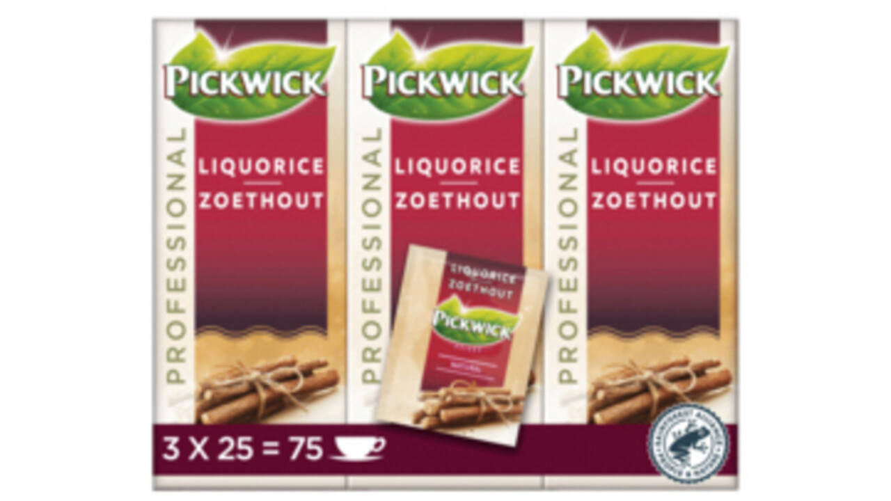 Thee Pickwick zoethout 25x 2 gr met envelop