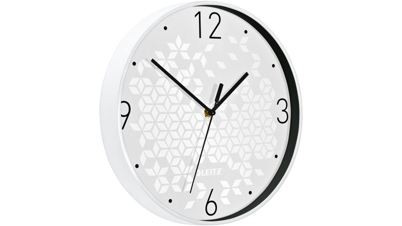 Wandklok Leitz WOW Ø29cm wit