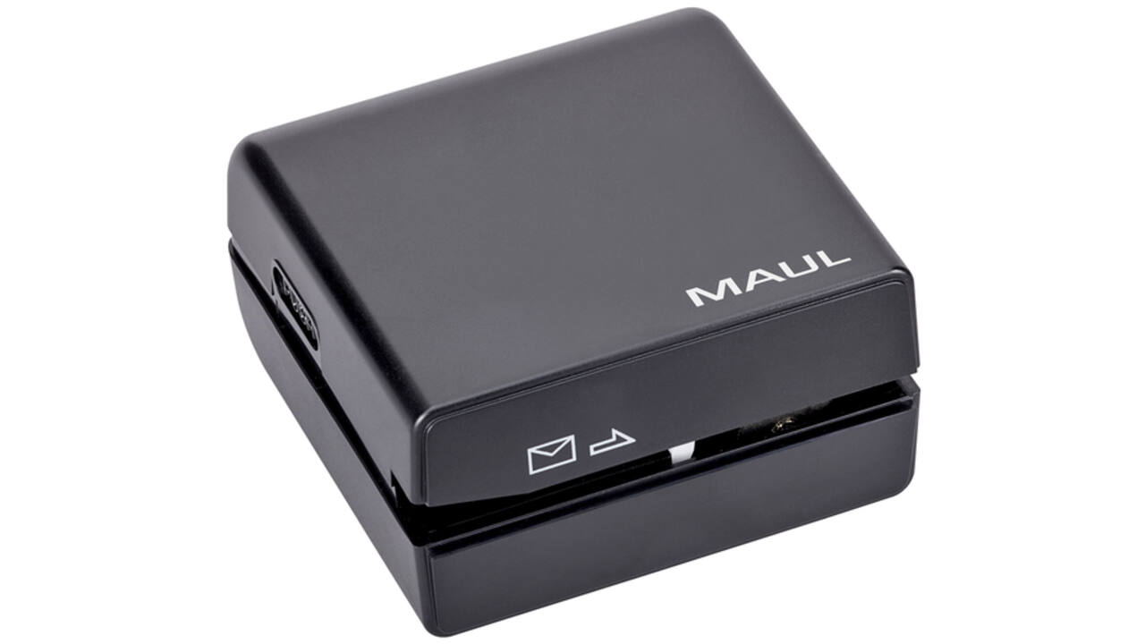 Briefopener MAUL Electrisch incl 4 batterijen 7.4x7x4cm blister