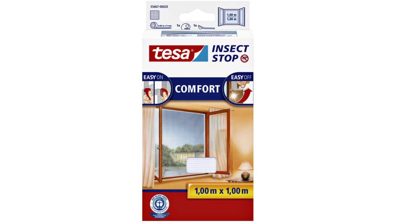 Insectenhor tesa® Insect Stop COMFORT raam 1x1m wit
