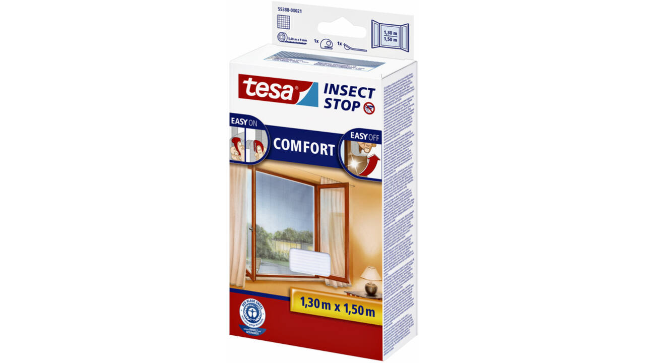 Insectenhor tesa® Insect Stop COMFORT raam 1,3x1,5m wit