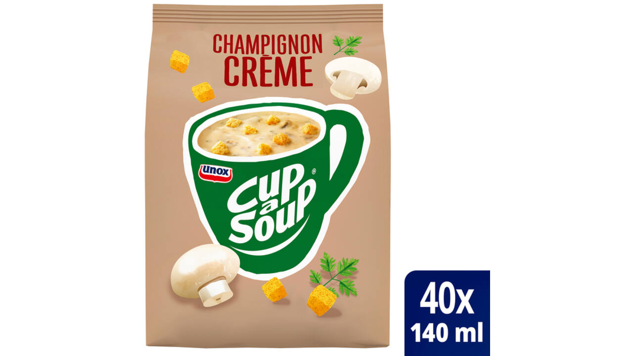 Cup-a-Soup Unox machinezak champignon crème 140ml