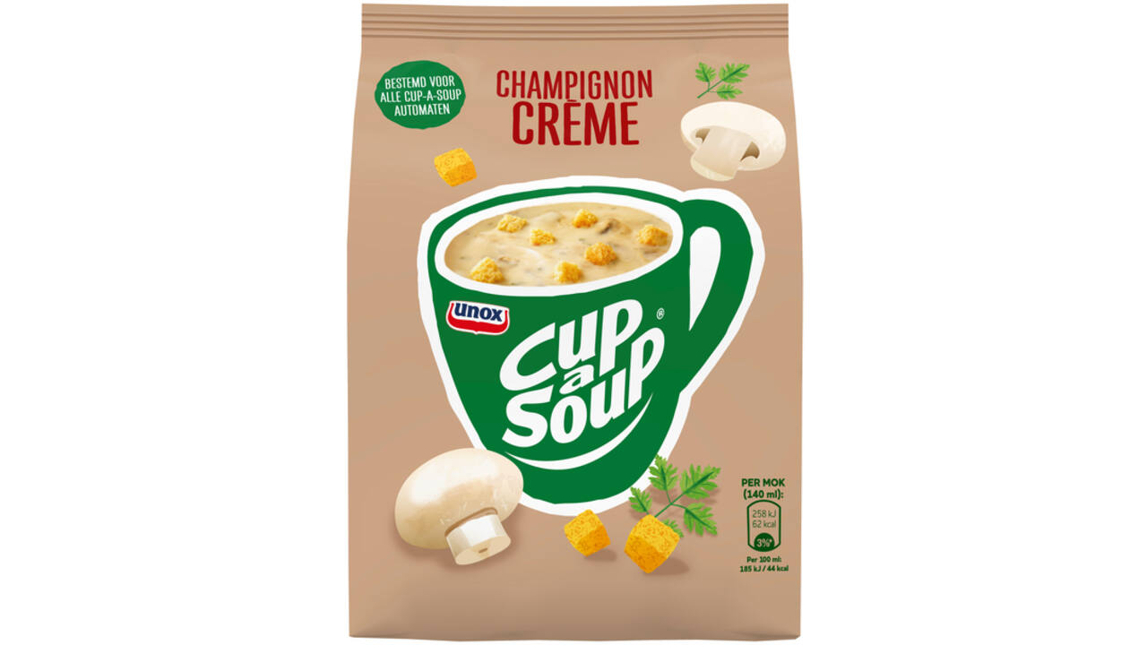 Cup-a-Soup Unox machinezak champignon crème 140ml