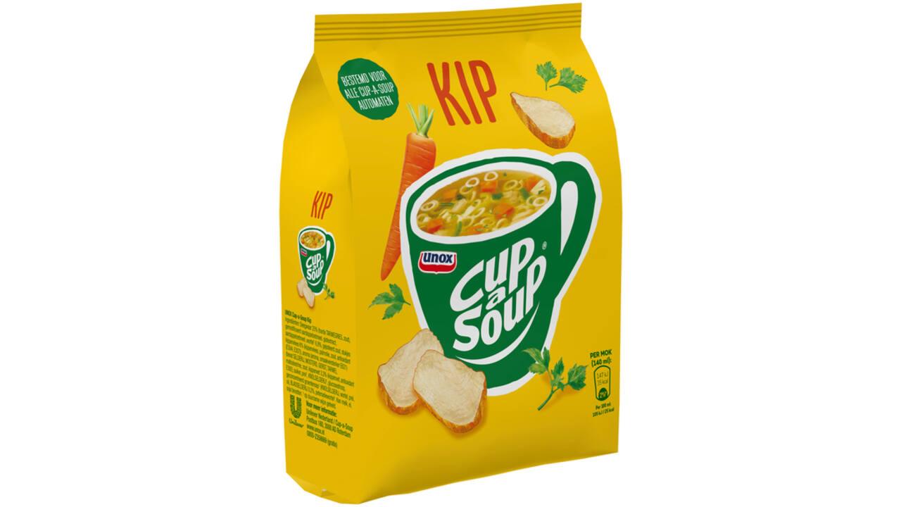Cup-a-Soup Unox machinezak kip 140ml