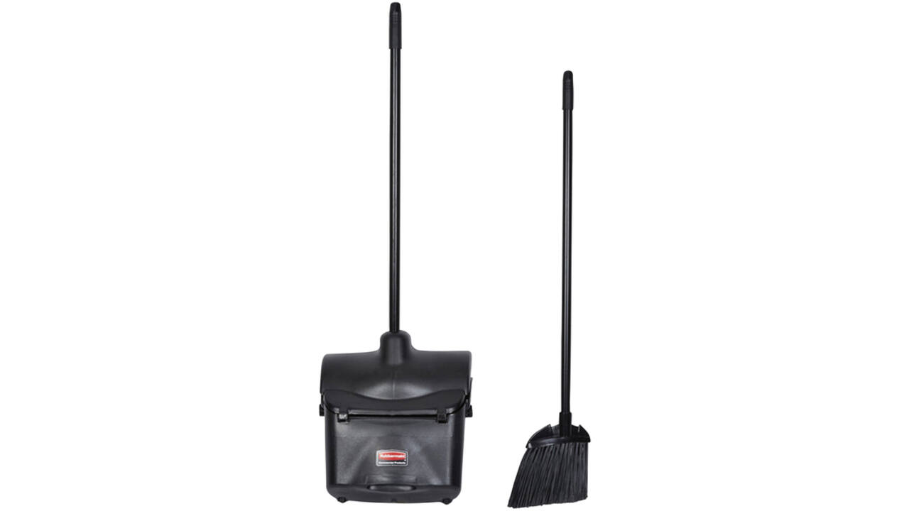 Handveger Rubbermaid Executive Lobby Broom met lange steel zwart