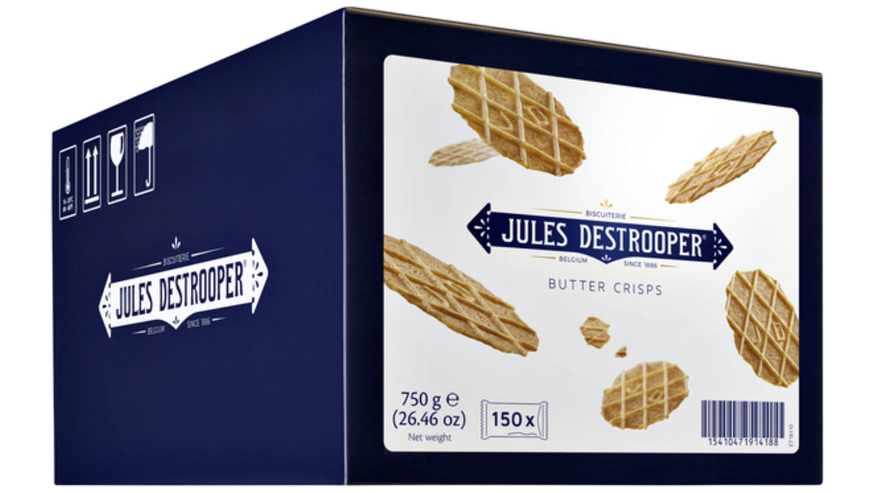 Koekjes Jules Destrooper natuurboterwafels doos 150st.