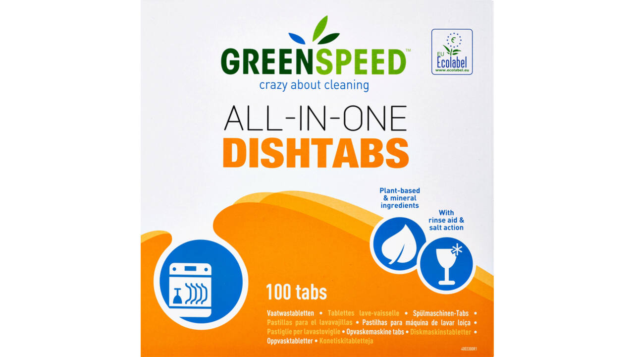 Vaatwastabletten Greenspeed All In One 100 stuks
