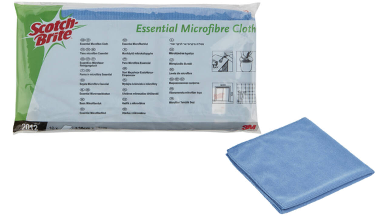 Microvezeldoek Scotch-Brite Essential 360x360mm blauw
