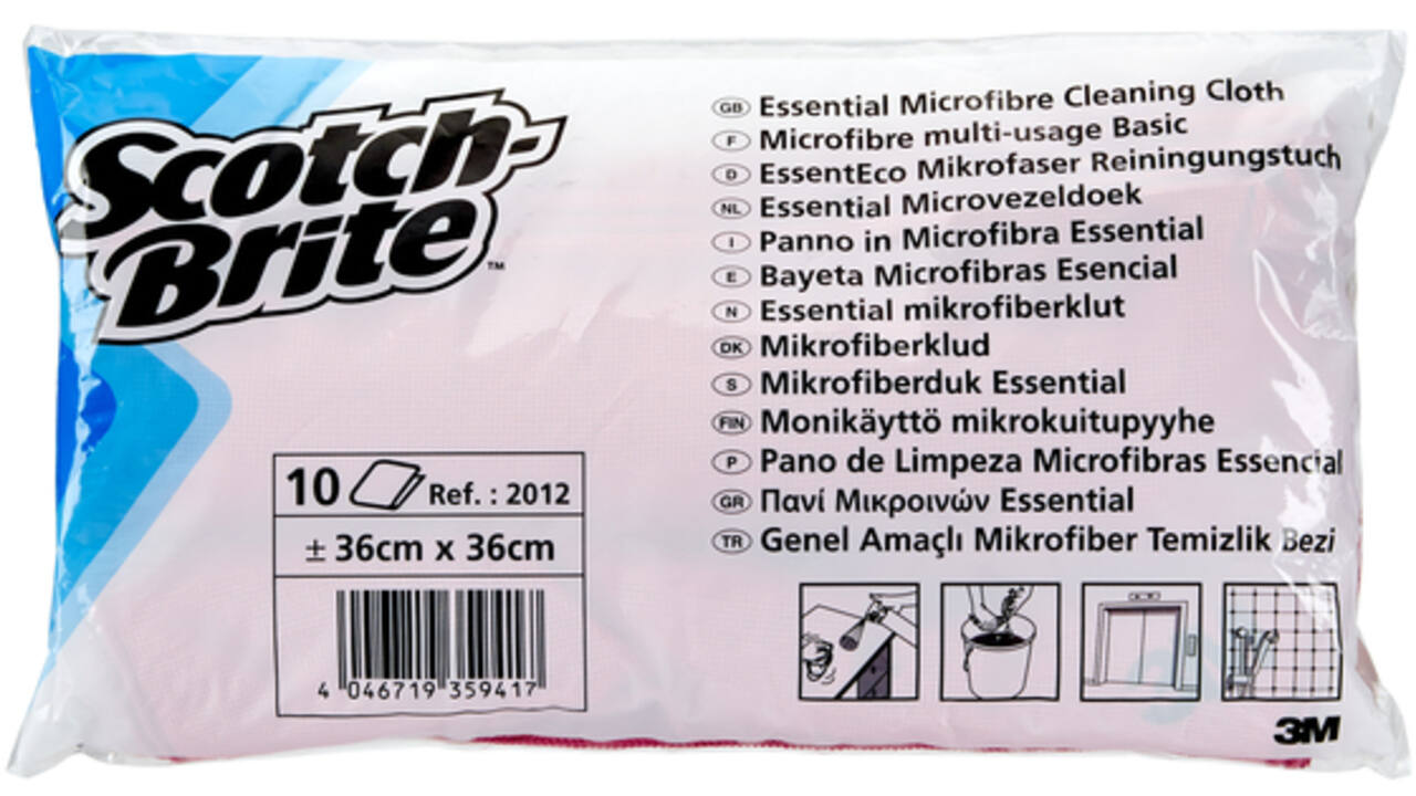 Microvezeldoek Scotch-Brite Essential 360x360mm groen