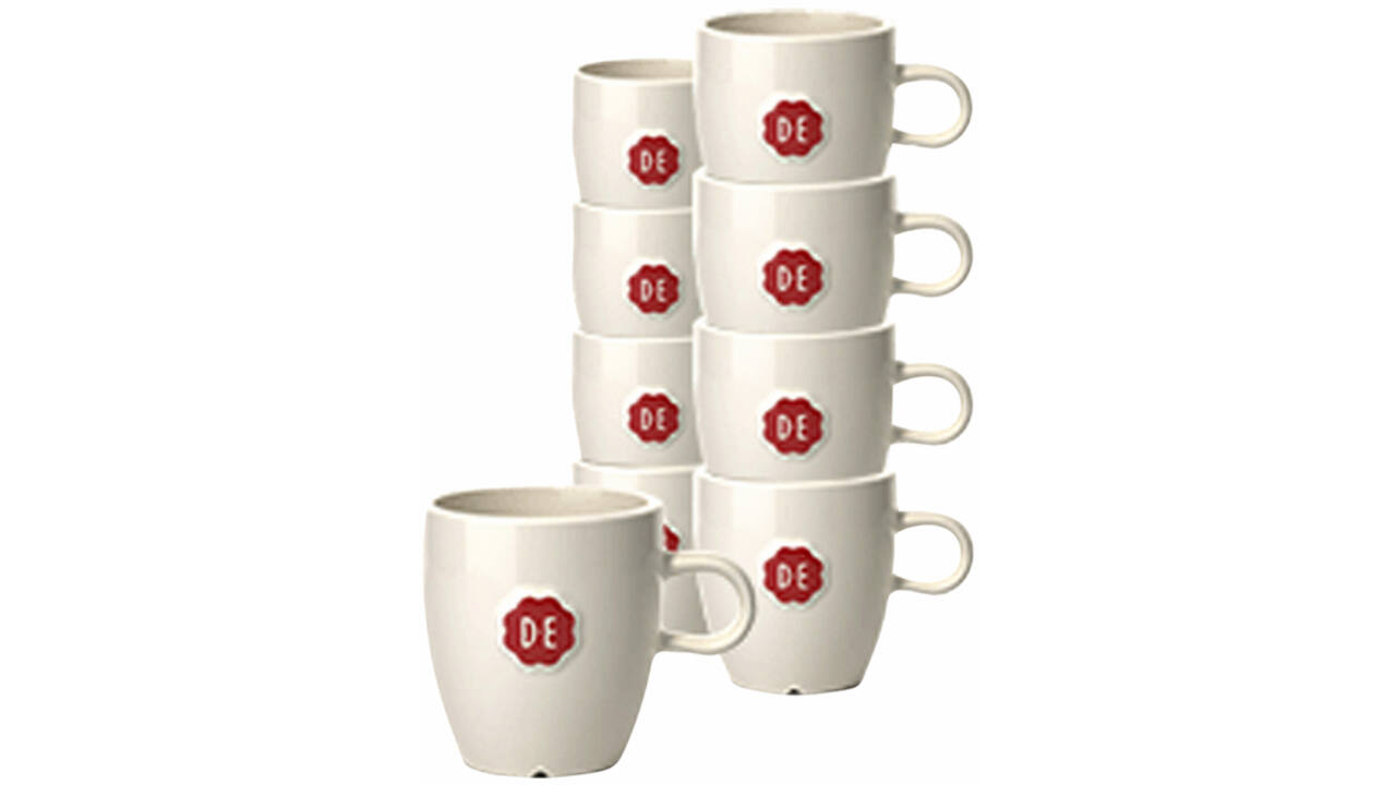 Kopje Douwe Egberts espresso 70ml wit