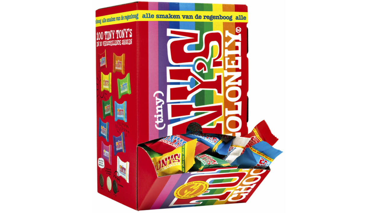 Chocolade Tony's Chocolonely tiny mix doos 100 st