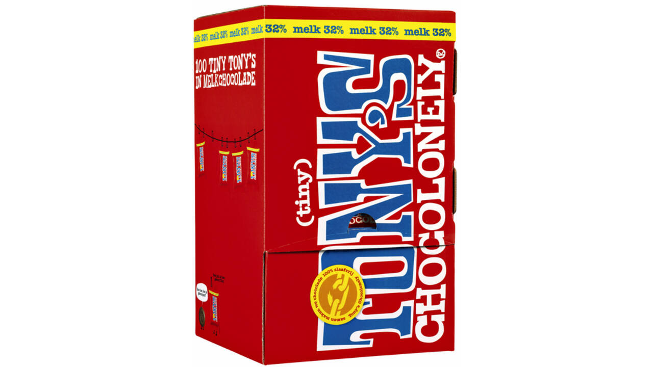 Chocolade Tony's Chocolonely tiny melk doos 100 st