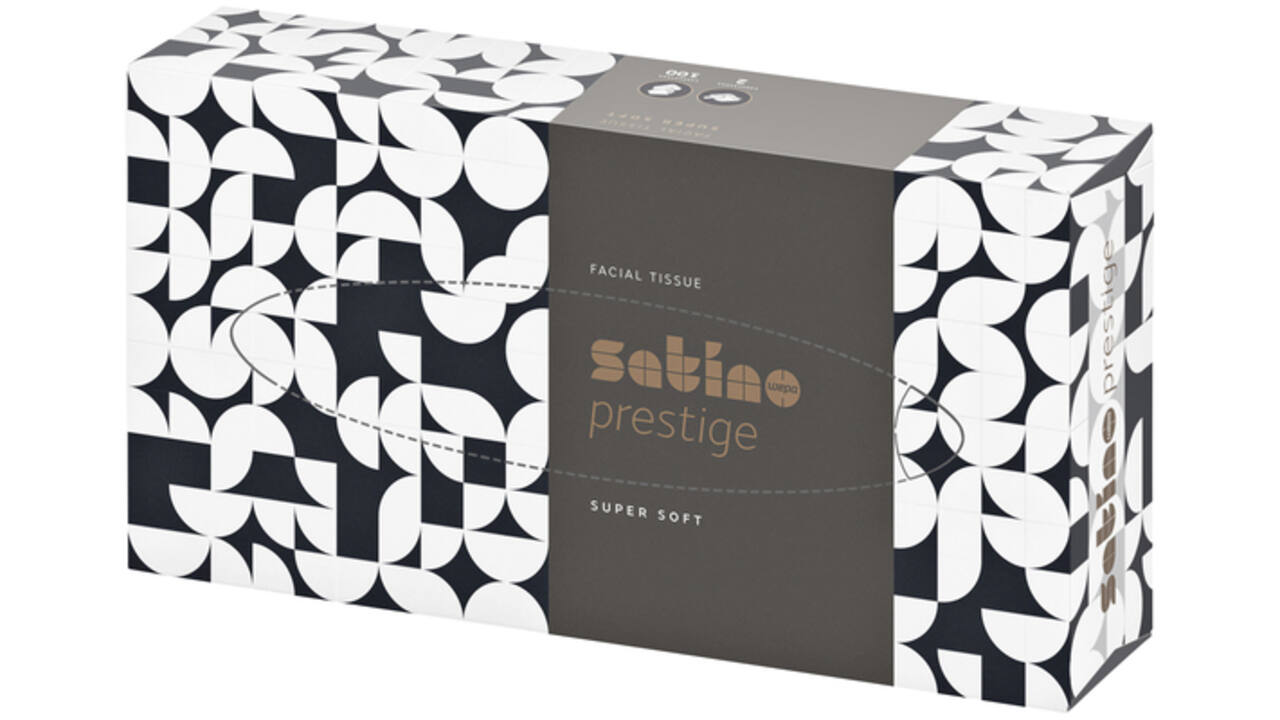 Facial tissues Satino Prestige 2-laags 100vel wit 206450